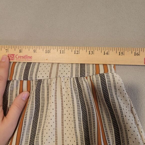 Tiziano Zorzan Modal Striped Wide Leg Pants Size Medium - Picture 5 of 9